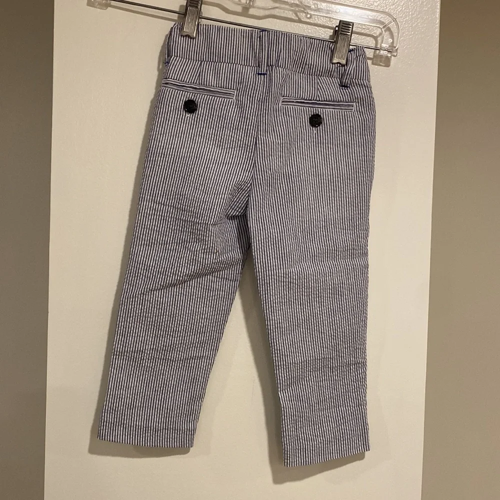 PRICE DROP‼️NWT EGG by Susan Lazar Blue and White Striped Pants size 18 months